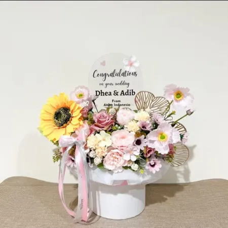 Bloom Box Akrilik Ucapan Wedding Bangli